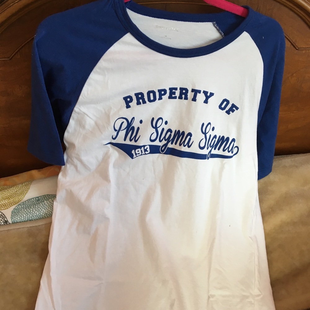 Never worn Phi Sigma Sigma Baseball T-shirt